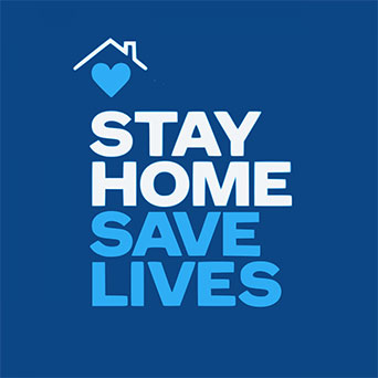 Stay Home Save Lives logo