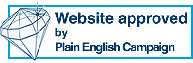 Website Approved by Plain English Campaign